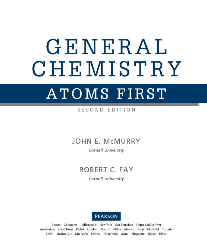 General Chemistry: Atoms First